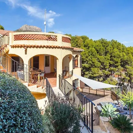 Spanish Style-villa, Heated Pool & Sea View * 卡尔佩